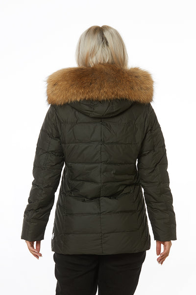 Windfield / Danwear Aliz With Real Fur Black Label Down 14 Army