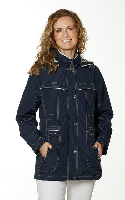 Windfield / Danwear Bea Forårsjakke 0801 Navy/Offwhite