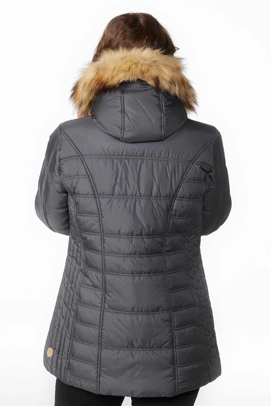 Windfield / Danwear Calina Vinterjakker 29 Dark grey