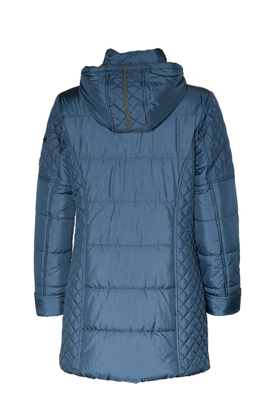 Windfield / Danwear Ester Vinterjakker 4129 Blue/Dark Grey