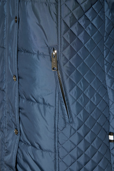Windfield / Danwear Ester Vinterjakker 4129 Blue/Dark Grey
