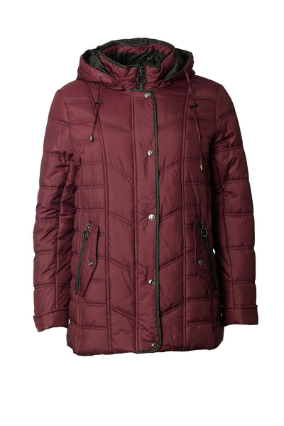 Windfield / Danwear Hella Vinterjakker 2609 Wine/Black