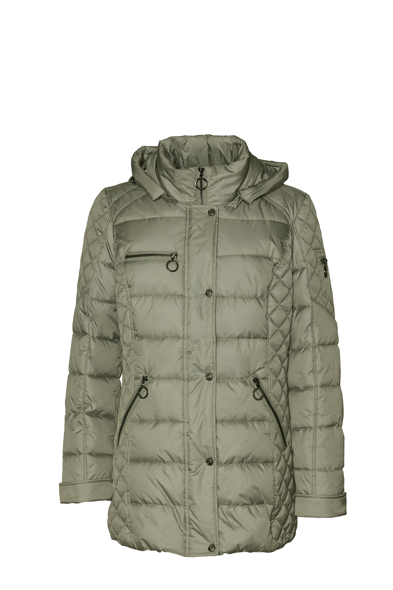 Windfield / Danwear Jolina Vinterjakker 54 Sage Tea