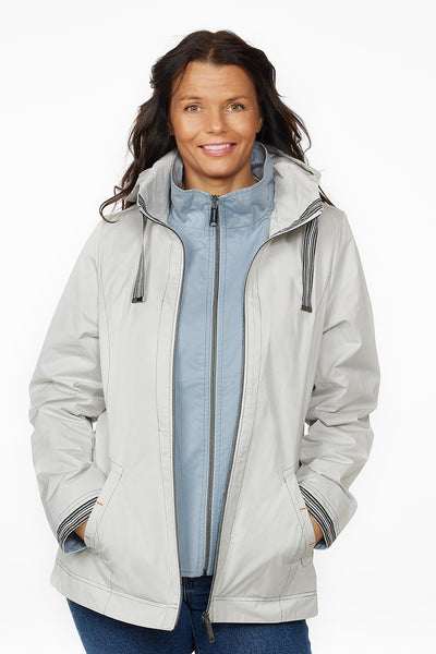 Windfield / Danwear Daisy Forårsjakke 01/21 Sand/Light Blue