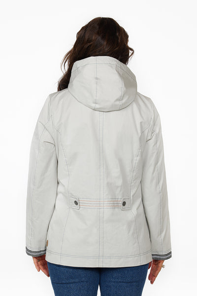 Windfield / Danwear Daisy Forårsjakke 01/21 Sand/Light Blue