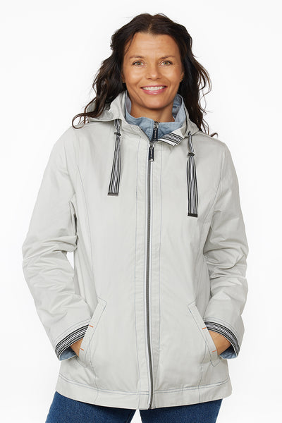Windfield / Danwear Daisy Forårsjakke 01/21 Sand/Light Blue