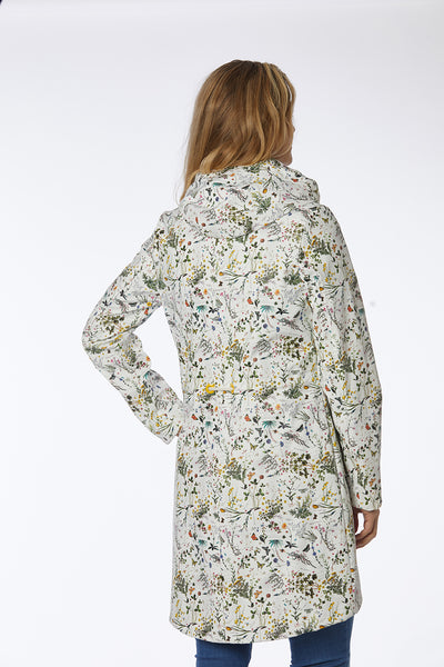 Windfield / Danwear Swept Raincoat PU Regnjakker 01. White with flowers