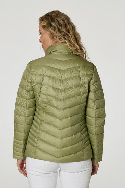Windfield / Danwear Venessa Lette dunjakker 0414 Sage/Olivine