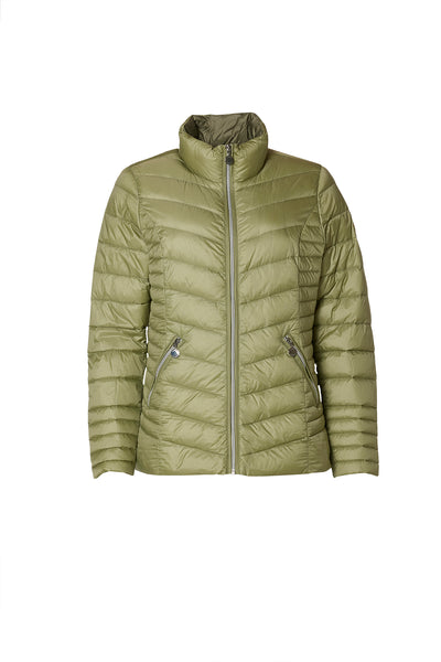 Windfield / Danwear Venessa Lette dunjakker 0414 Sage/Olivine