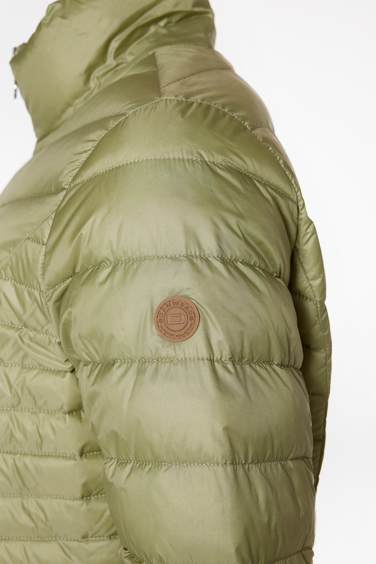 Windfield / Danwear Venessa Lette dunjakker 0414 Sage/Olivine