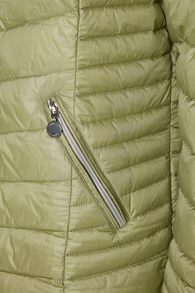 Windfield / Danwear Venessa Lette dunjakker 0414 Sage/Olivine