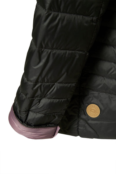 Windfield / Danwear Venessa Lette dunjakker 0936 Black/Lavender