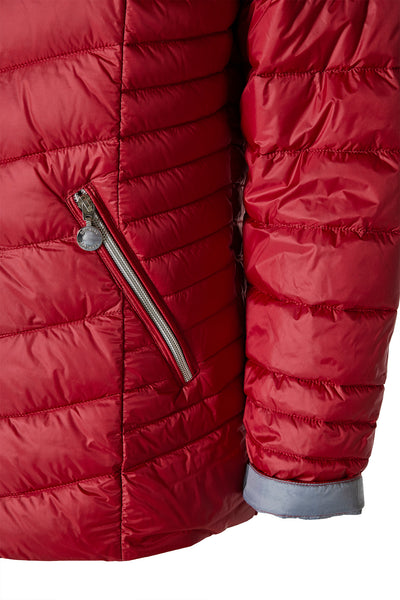 Windfield / Danwear Venessa Lette dunjakker 1651 Red/Heavenblue