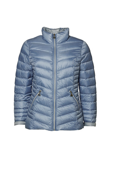 Windfield / Danwear Venessa Lette dunjakker 2129 Lightblue/Grey