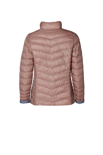 Windfield / Danwear Venessa Lette dunjakker 5651 Nude/Heavenblue