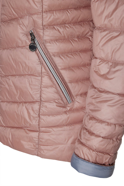 Windfield / Danwear Venessa Lette dunjakker 5651 Nude/Heavenblue